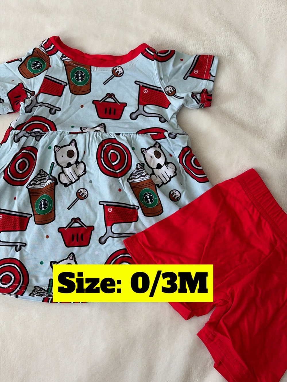 Bamboo Target Print: NWT
